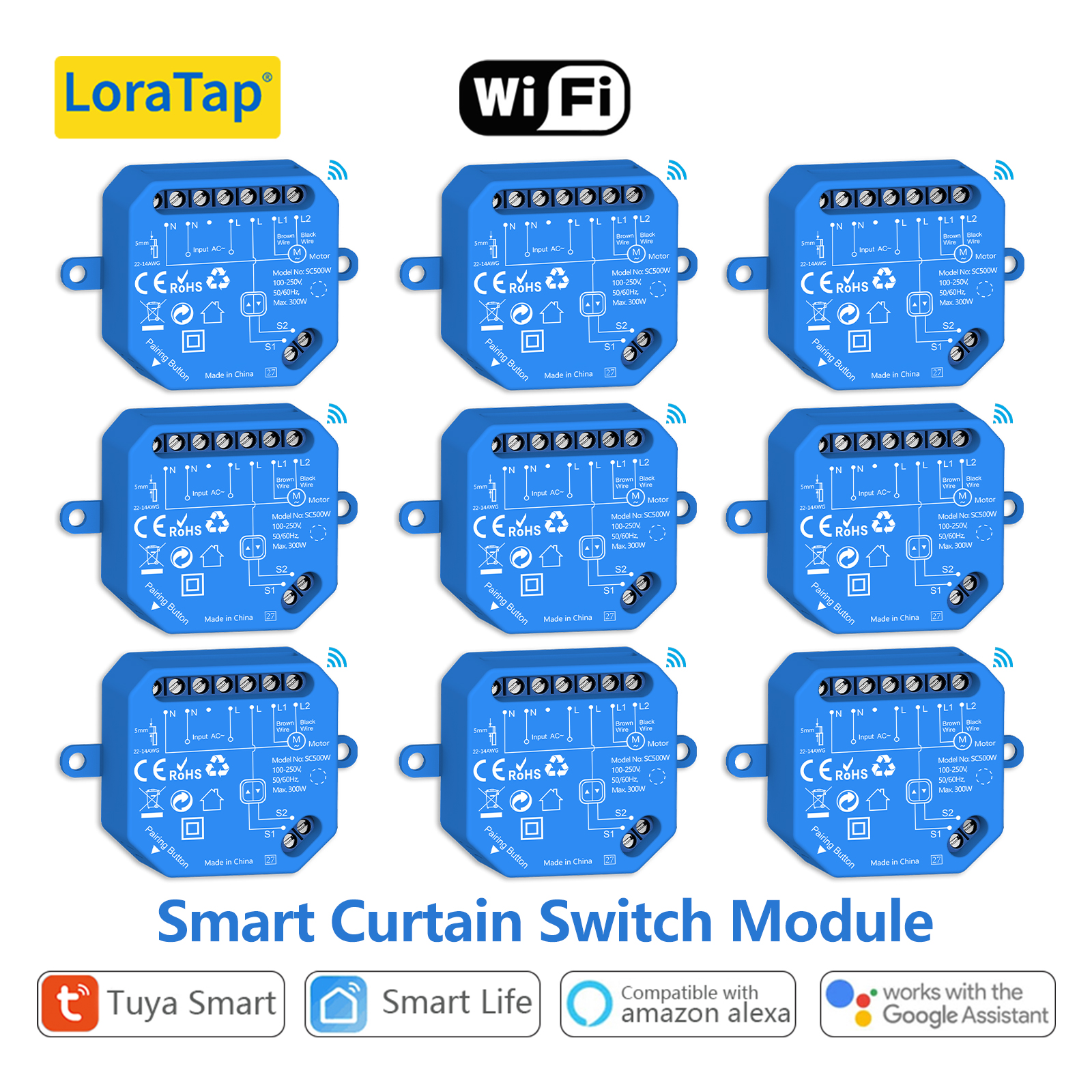 Curtain Motor - LoraTap Tuya Smart Roller Shutter Curtain