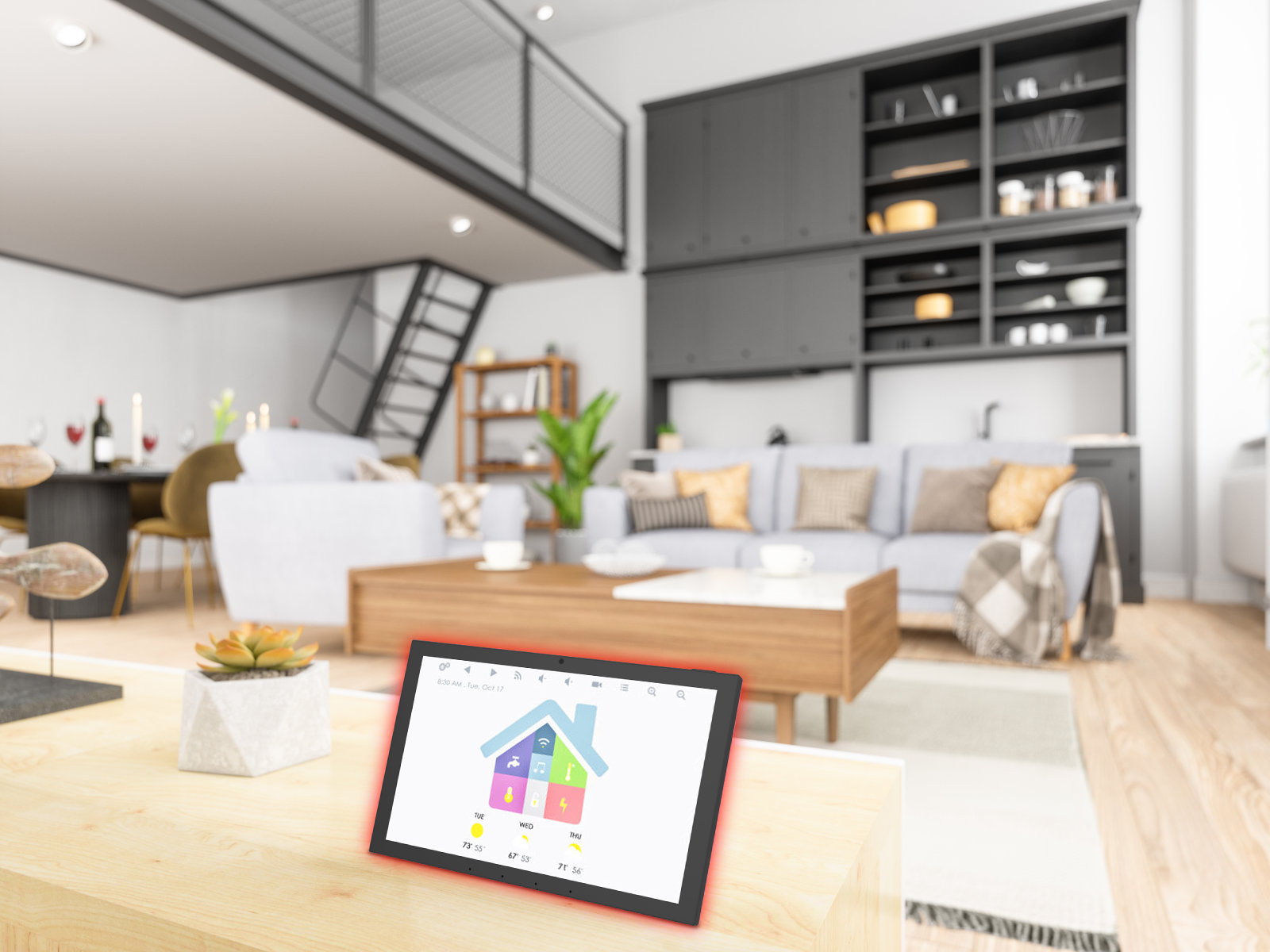 Smart Home Touchscreen Control Panel - MS10-Inch Android 14 4+64GB Smart Home