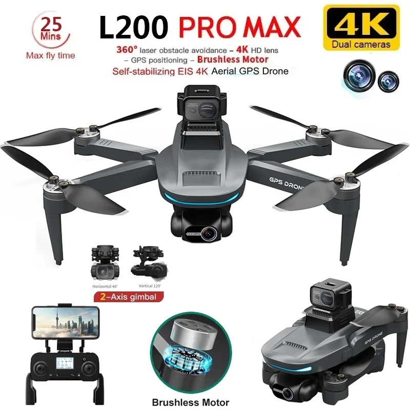 L200 PRO MAX Drone 4K 2-Axis P - مراجعة Smart Home Camera وسعره