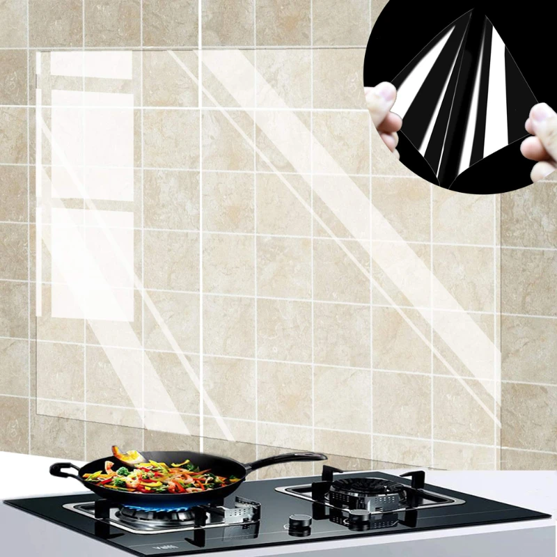 1Pc Kitchen Oil Proof Wall Sti - مراجعة Smart Home Film وسعره