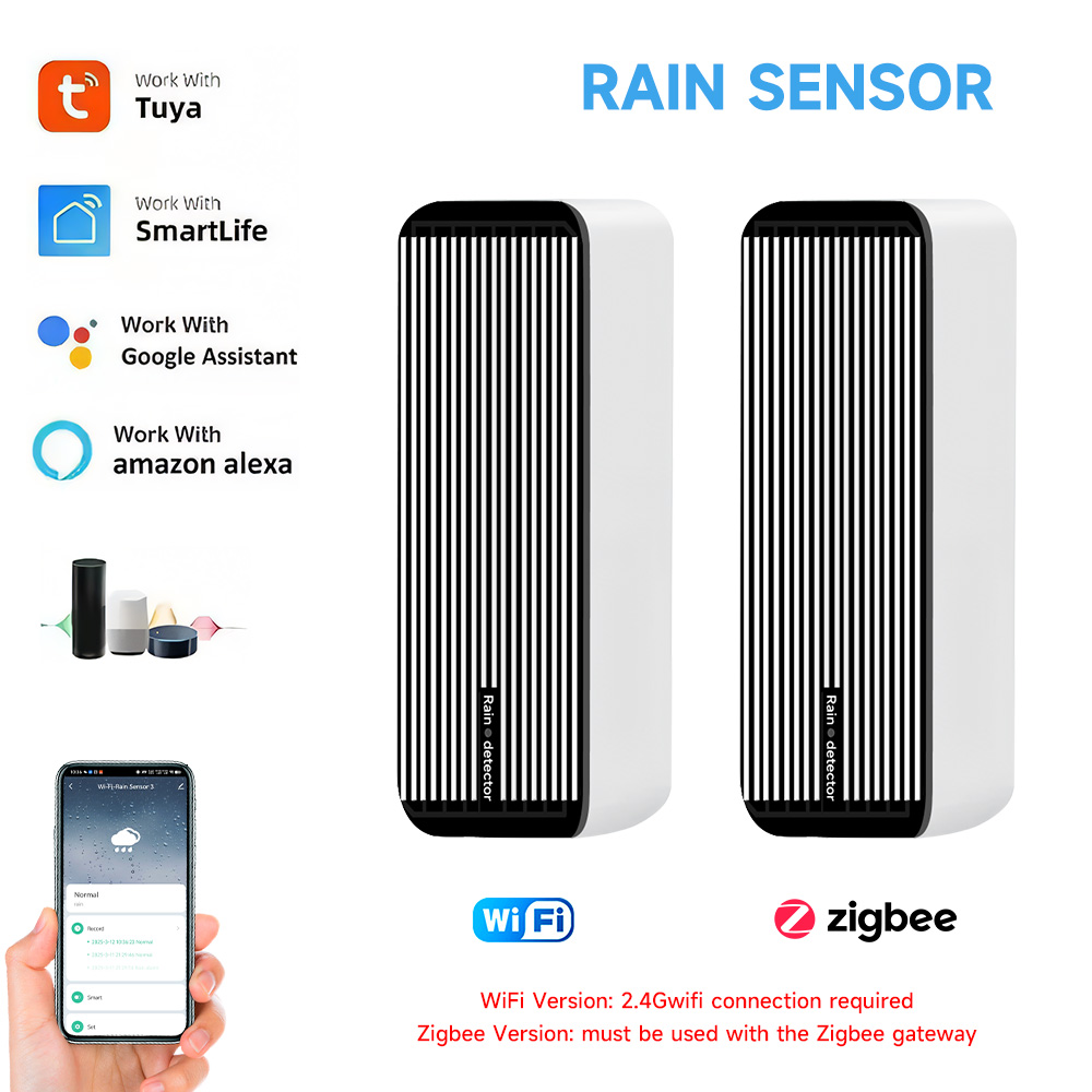 Rain Sensor Alert Wifi Zigbee  - مراجعة Wifi Water Sensor وسعره