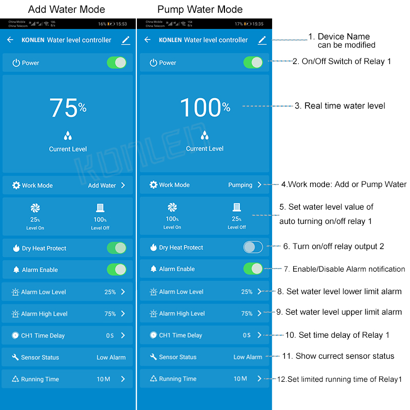KONLEN Tuya Water Level Sensor - مراجعة Wifi Water Sensor وسعره