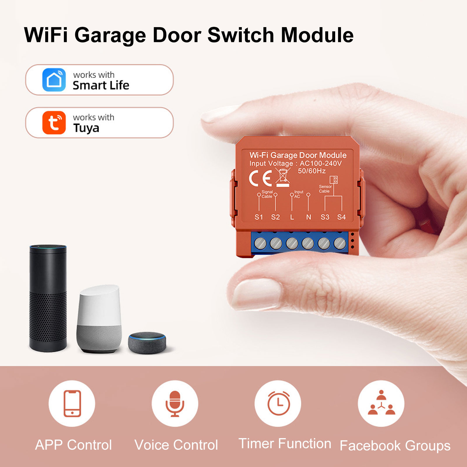 Tuya WiFi Smart Garage Door Sw - مراجعة Smart Home Login وسعره