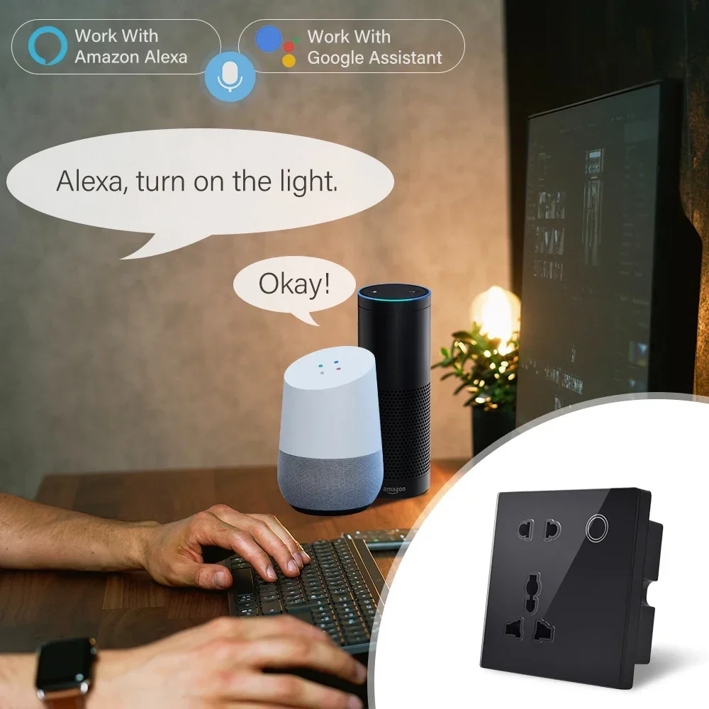 Customized Smart WiFi Wall Soc - مراجعة Smart Home Touchscreen Control Panel وسعره