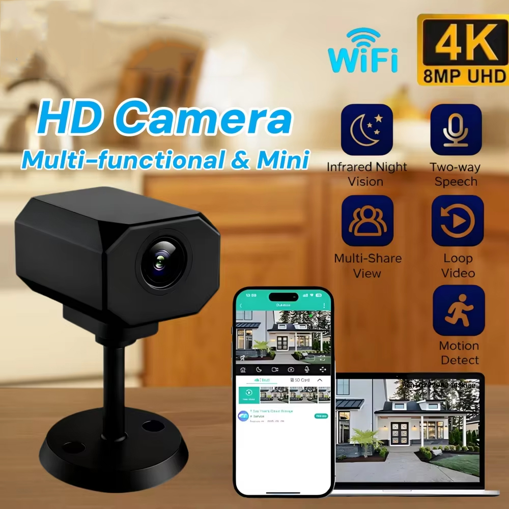 4K HD WiFi Security Camera for - مراجعة Smart Home Camera وسعره