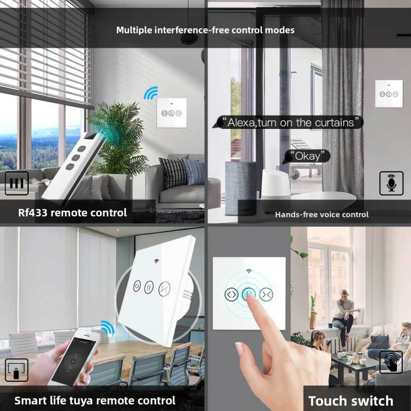 WiFi Curtain Switch - Tuya App - مراجعة Curtain Motor وسعره