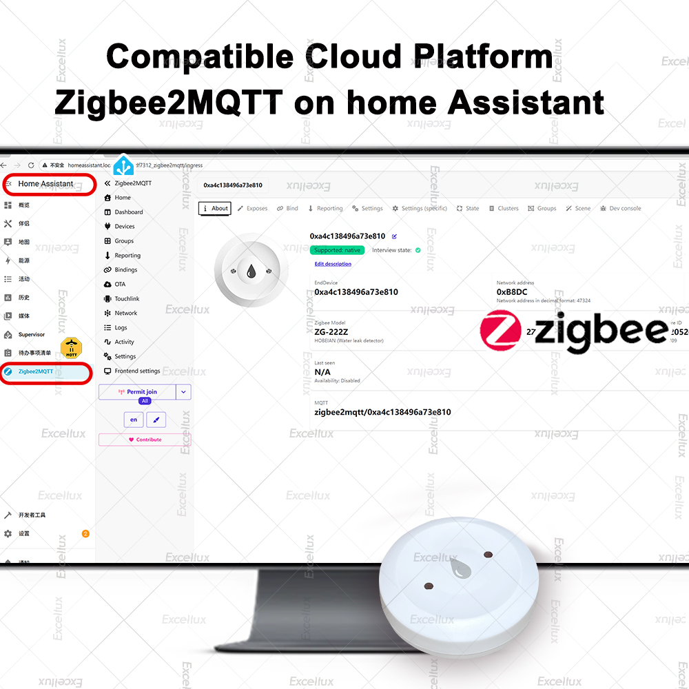 Zigbee Water Detector Leakage  - مراجعة Wifi Water Sensor وسعره