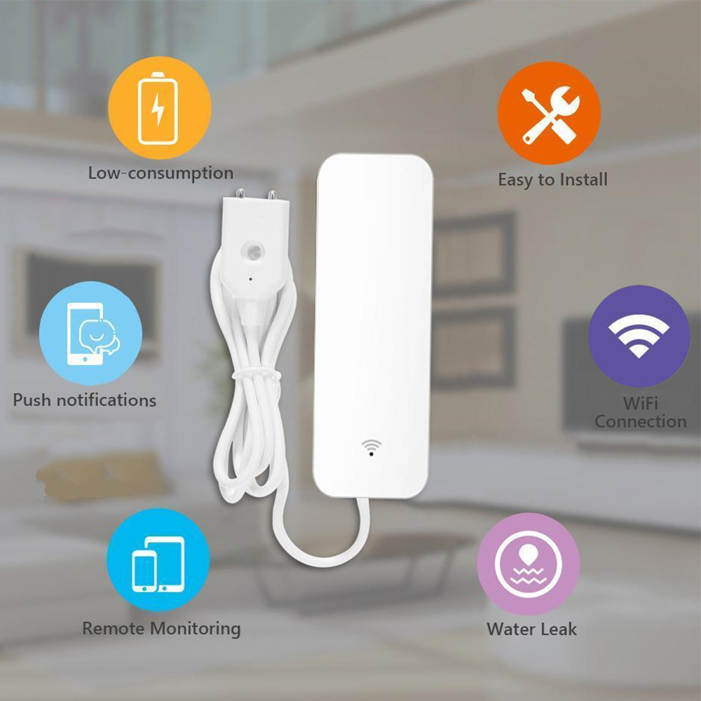 Tuya WiFi Water Leak Sensor, W - مراجعة Wifi Water Sensor وسعره