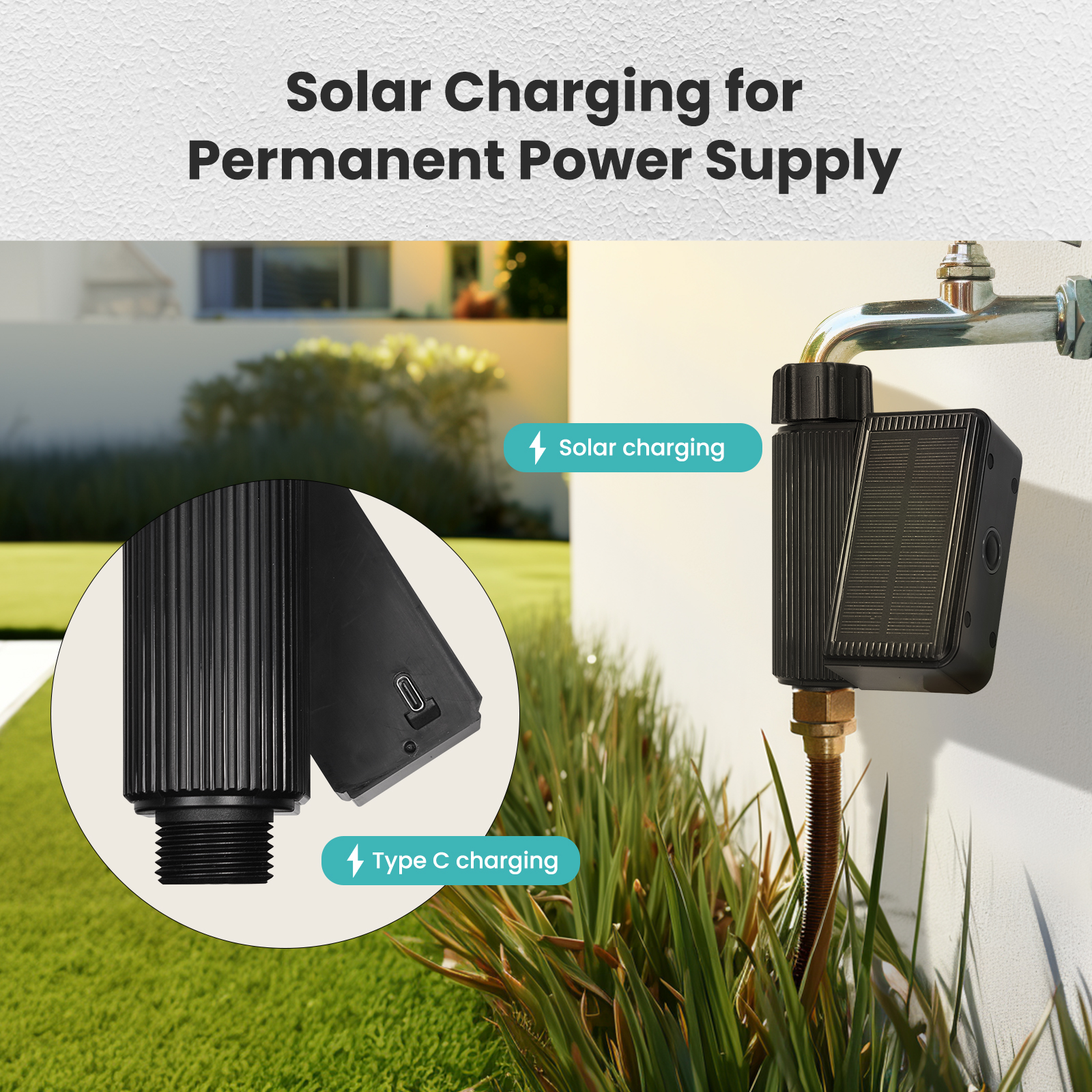 MOES Tuya US WiFi Solar Powere - مراجعة Wifi Water Sensor وسعره