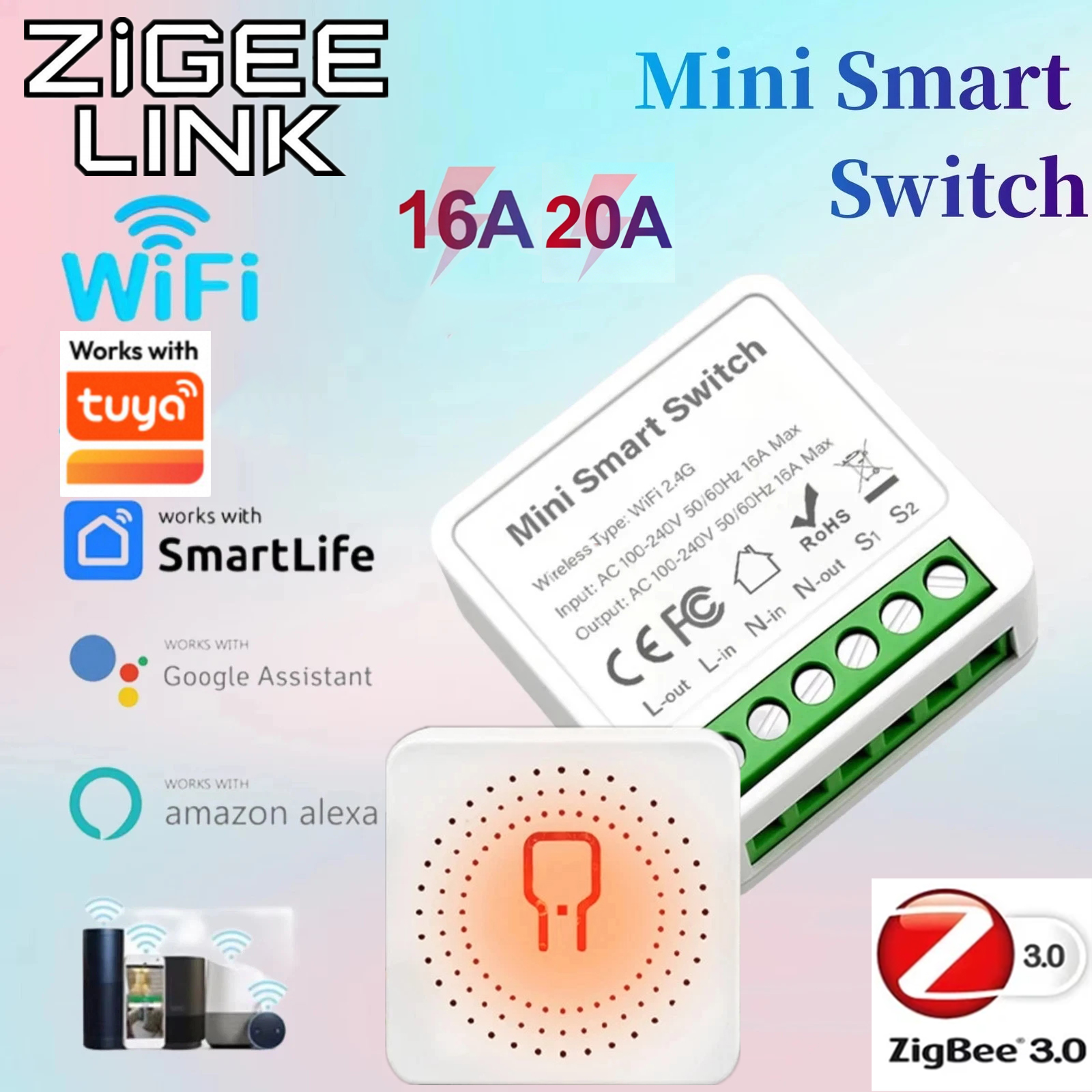 For Tuya Mini Smart WiFi Switc - مراجعة Smart Home Tools وسعره