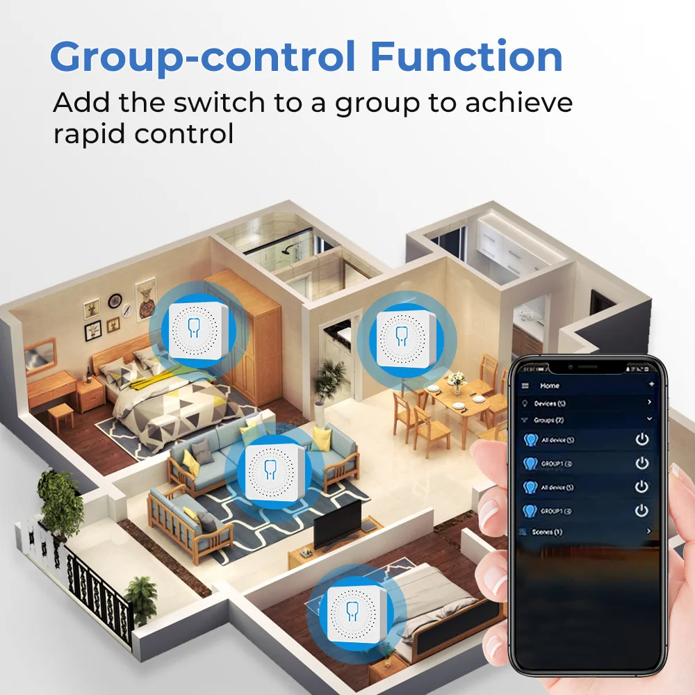 For Tuya Mini Smart WiFi Switc - مراجعة Smart Home Tools وسعره