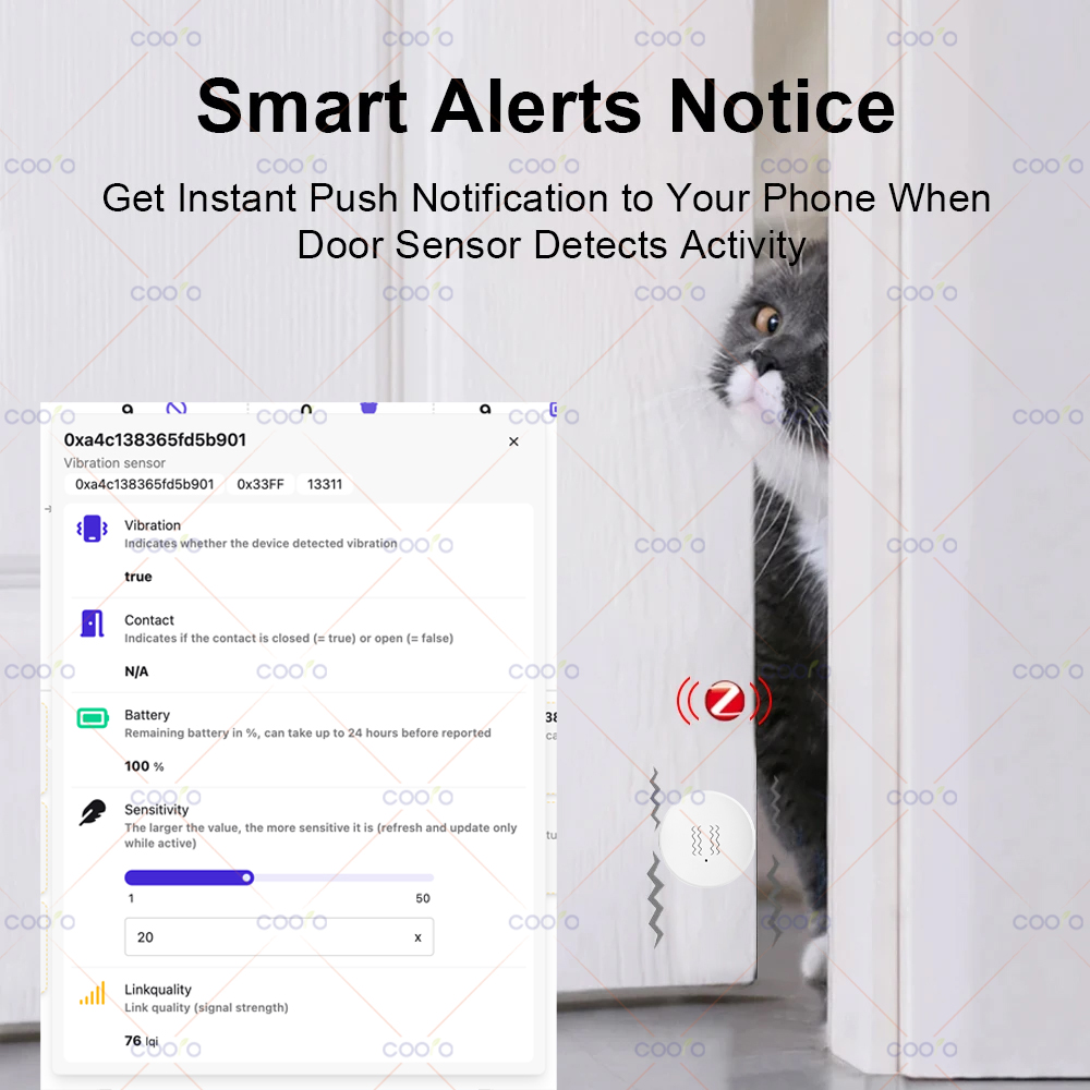 ZigBee 3.0 Vibration Sensor Re - مراجعة Smart Home Tools وسعره