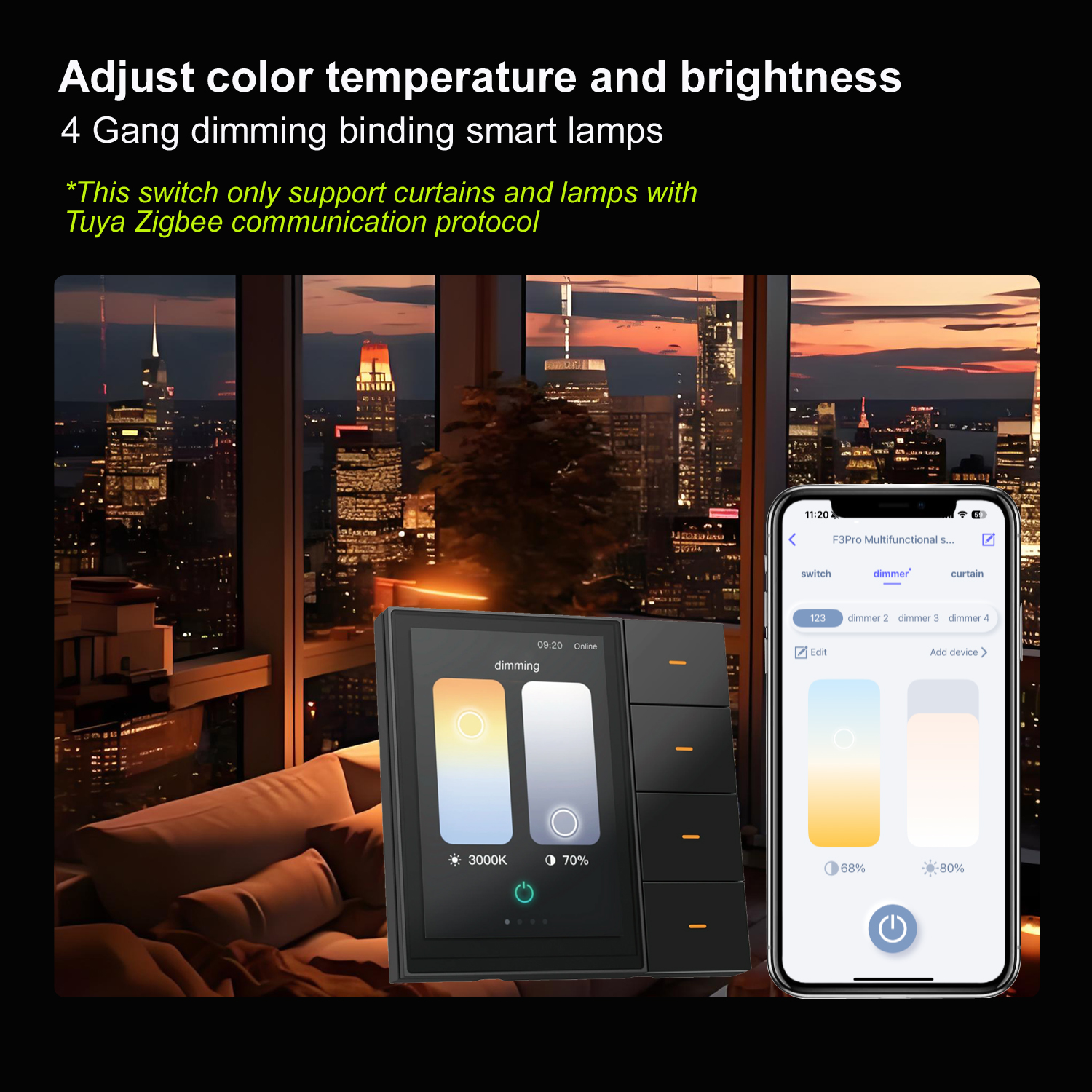F3-pro Tuya Smart Panel ZigBee - مراجعة Smart Home Touchscreen Control Panel وسعره