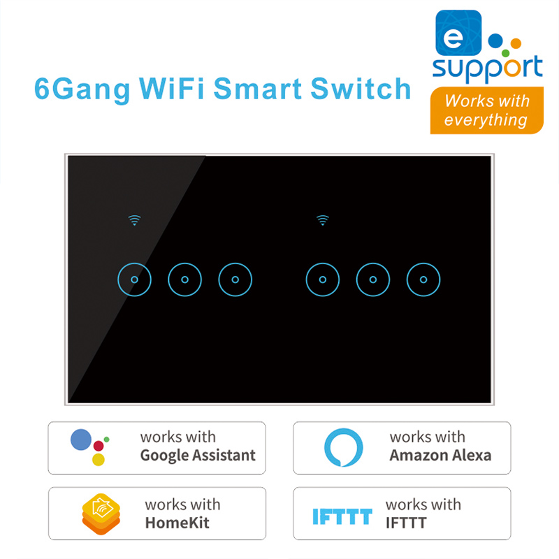 WiFi Smart Switch Tuya eWeLink - مراجعة Smart Home Touchscreen Control Panel وسعره