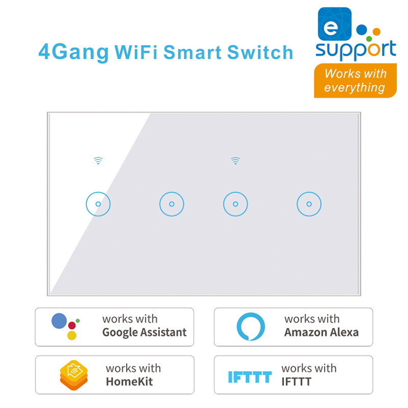 WiFi Smart Switch Tuya eWeLink - مراجعة Smart Home Touchscreen Control Panel وسعره