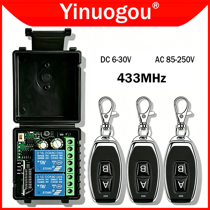 DC 12V 24V AC 220V RF433 2CH M - مراجعة Curtain Motor وسعره