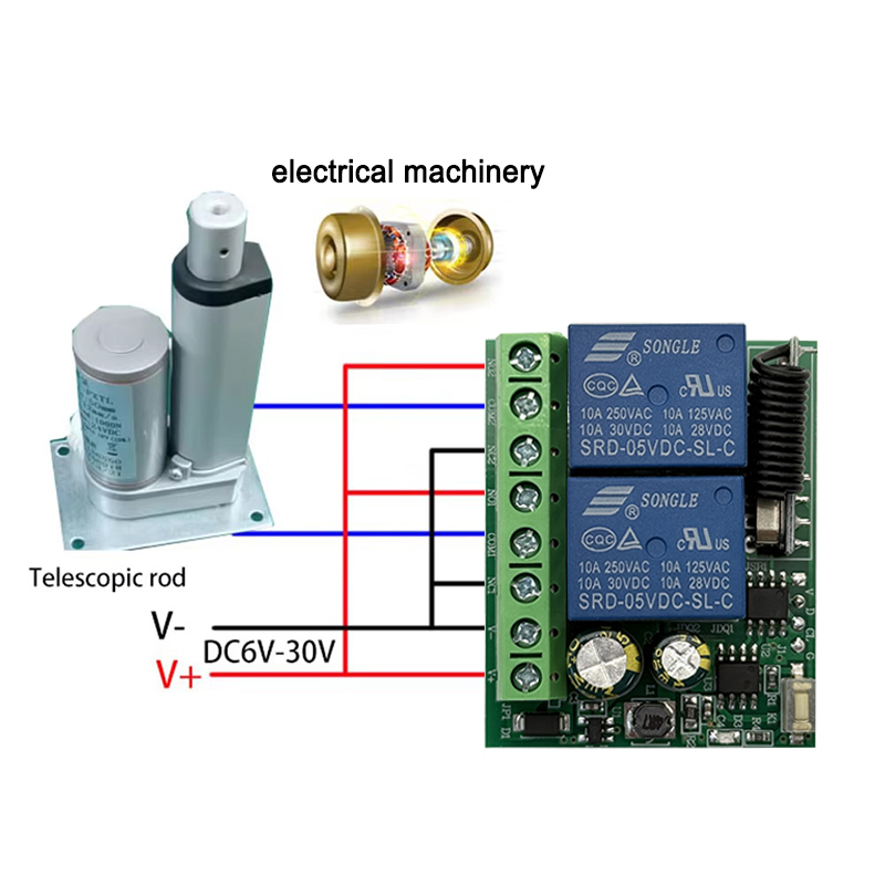 DC 12V 24V AC 220V RF433 2CH M - مراجعة Curtain Motor وسعره