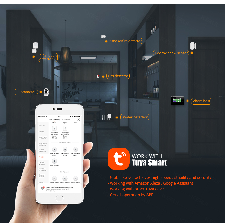 KERUI Smart  WiFi Water Sensor - مراجعة Wifi Water Sensor وسعره