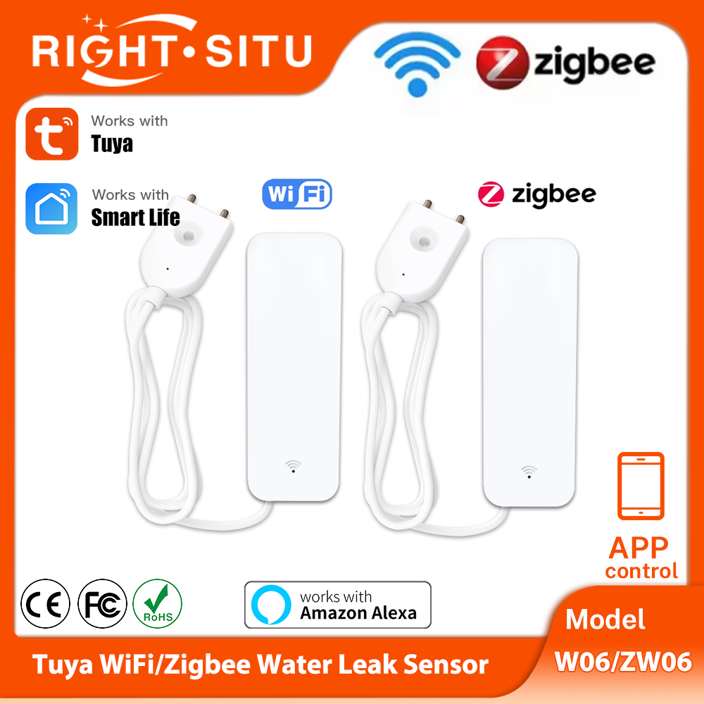Tuya WiFi Zigbee Water Sensor  - مراجعة Wifi Water Sensor وسعره