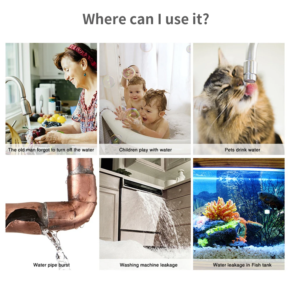 Tuya WiFi Zigbee Water Sensor  - مراجعة Wifi Water Sensor وسعره