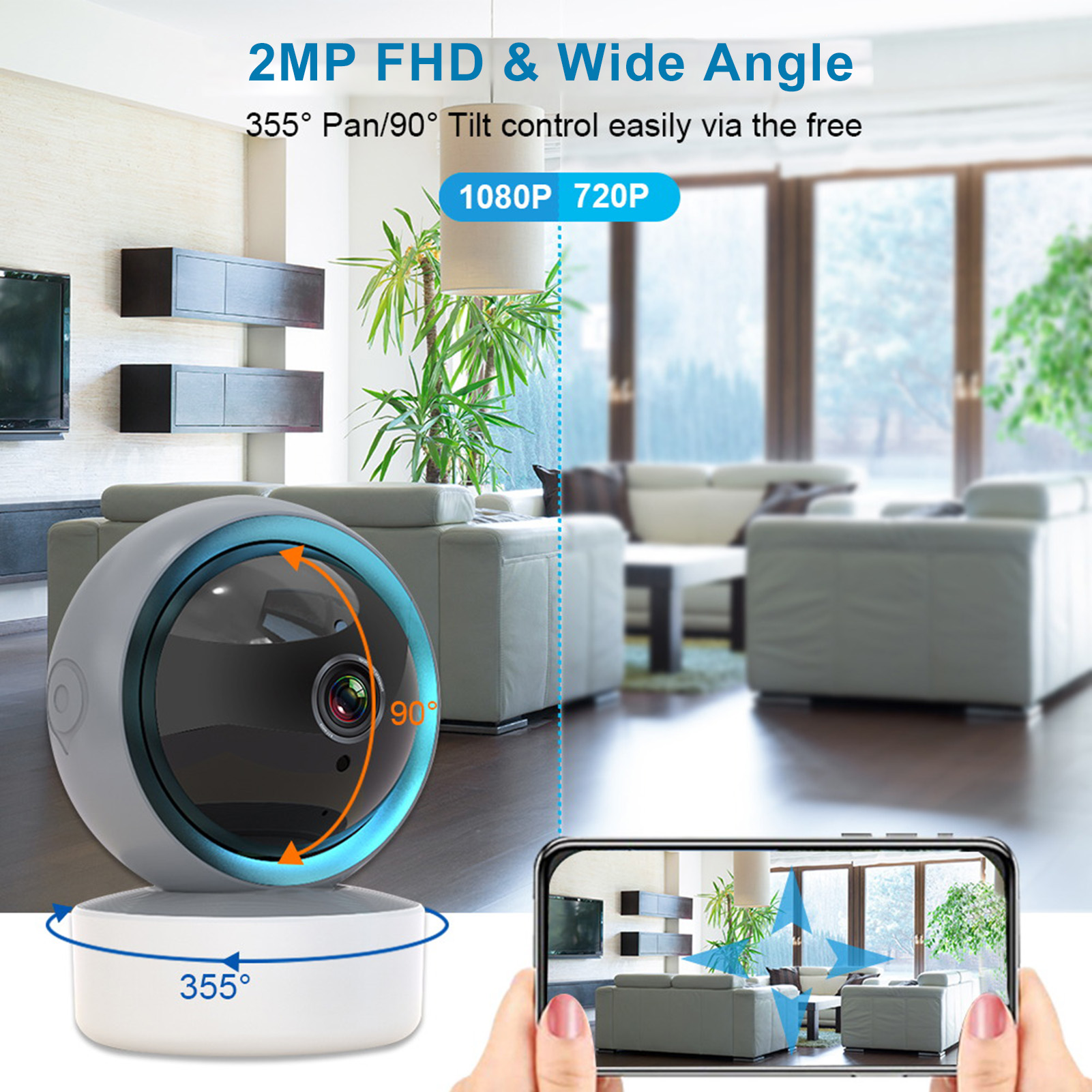 Pets Camera with 2 Way Interco - مراجعة Smart Home Camera وسعره