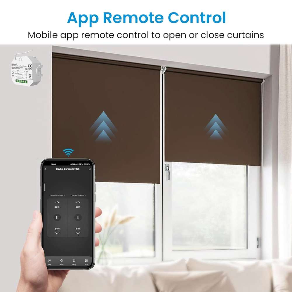Smart Curtain Switch for Rolle - مراجعة Curtain Motor وسعره