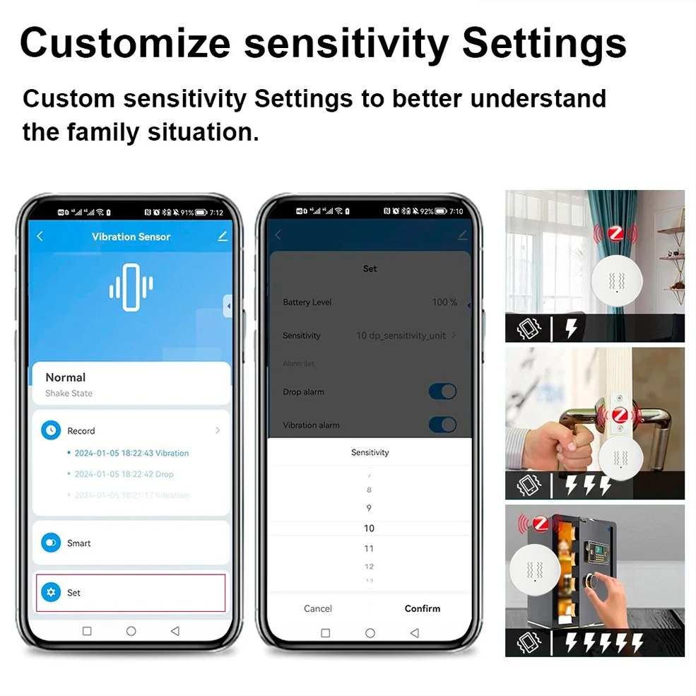 Tuya ZigBee Smart Vibration &  - مراجعة Smart Home Tools وسعره