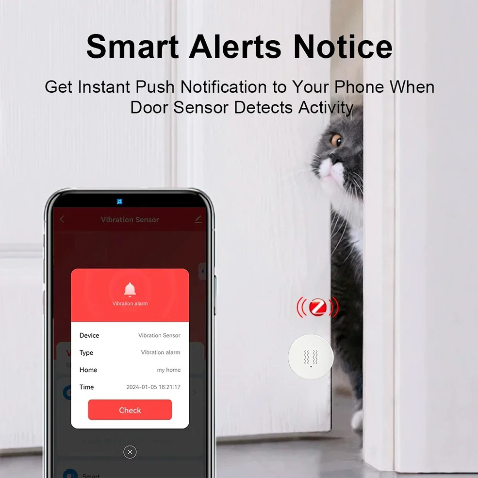 Tuya ZigBee Smart Vibration &  - مراجعة Smart Home Tools وسعره