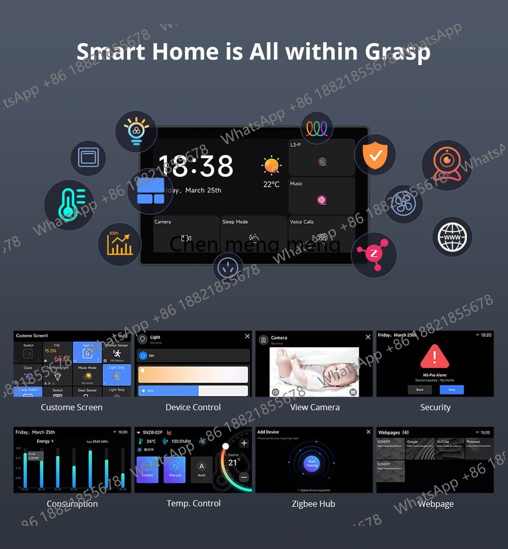 NSPanel Pro 120/86 Smart Home  - مراجعة Smart Home Touchscreen Control Panel وسعره