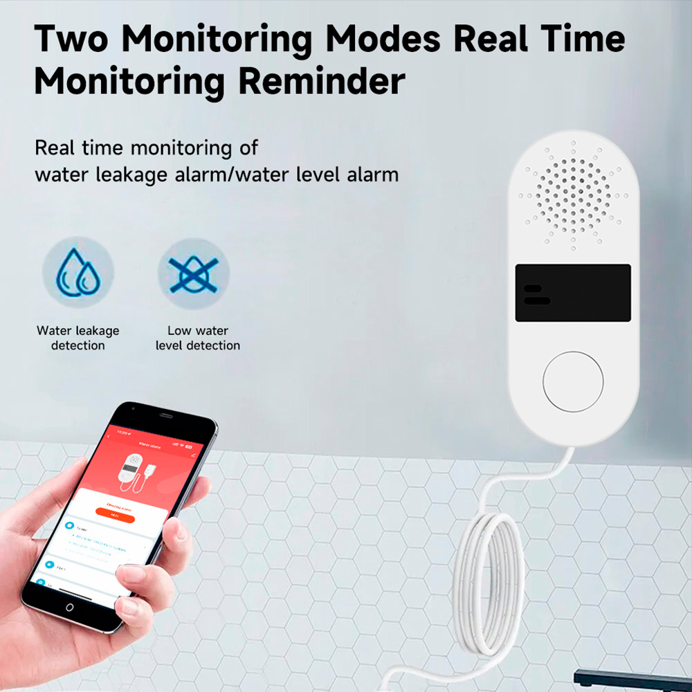 Tuya Wifi Water Leak Detector  - مراجعة Wifi Water Sensor وسعره
