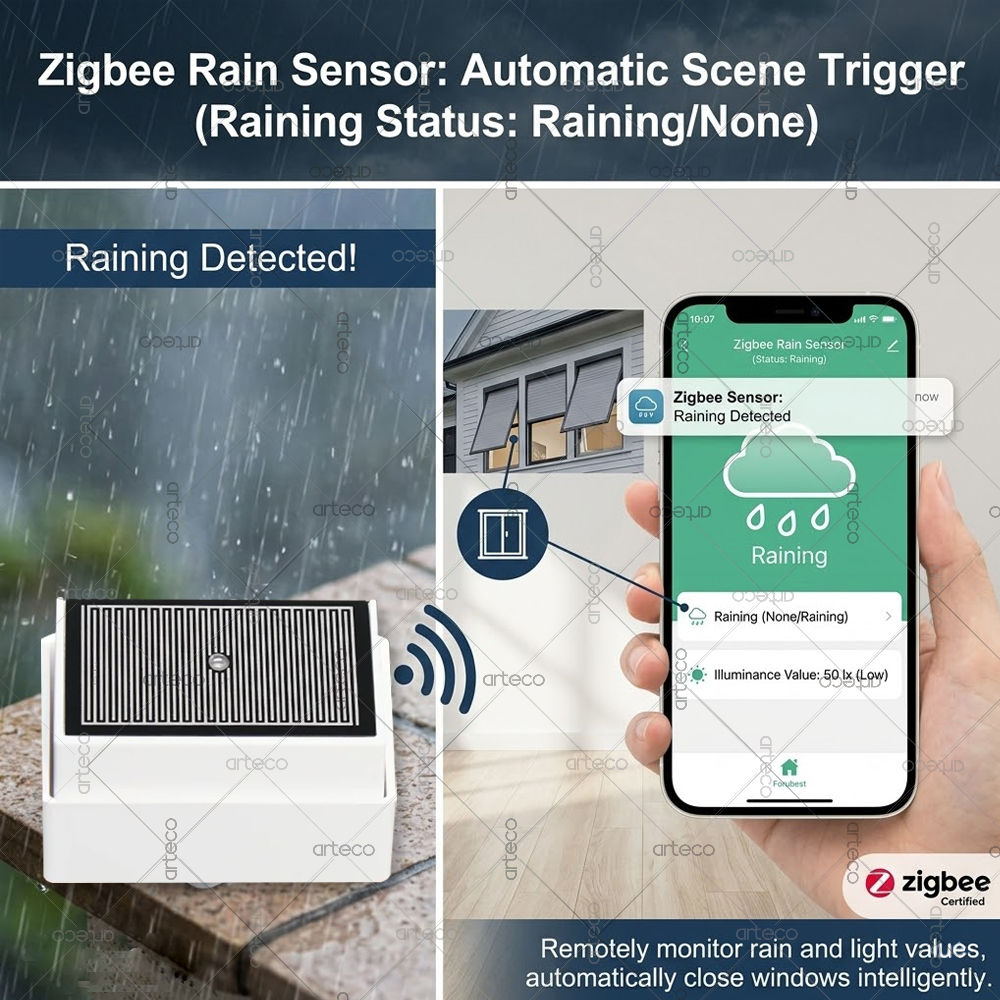 Smart Zigbee 3.0 Rain Drop Sen - مراجعة Smart Home Tools وسعره