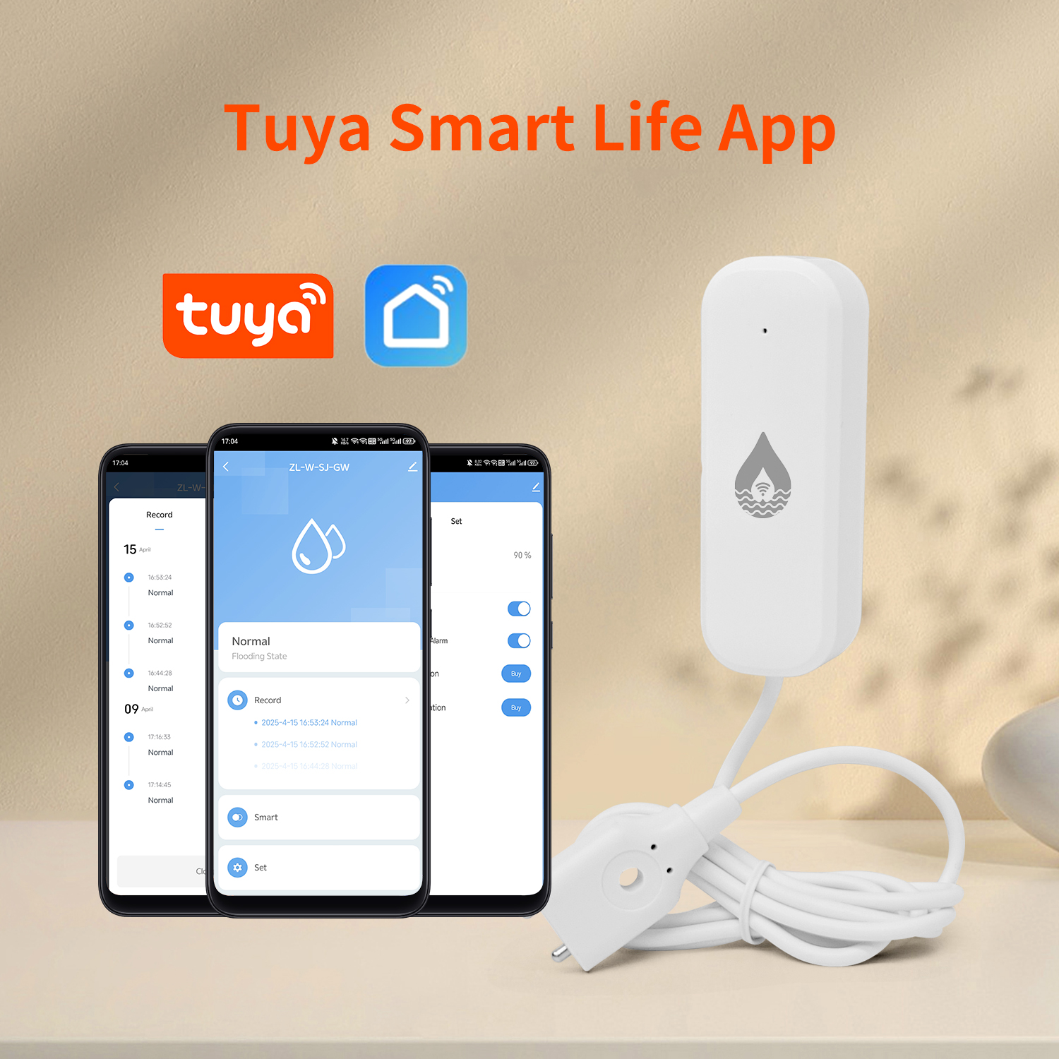 YFK Tuya WiFi Water Leakage Se - مراجعة Smart Home Tools وسعره