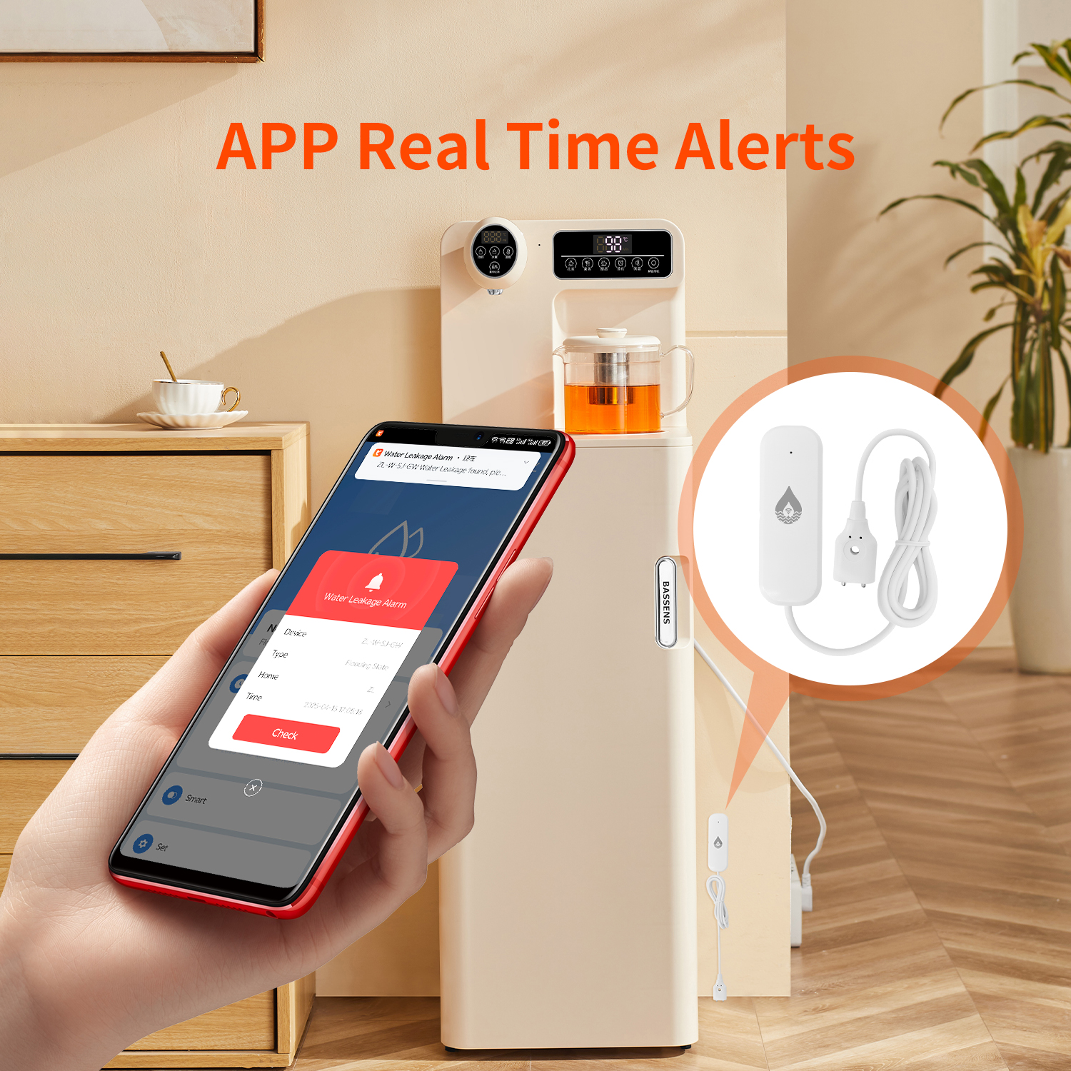YFK Tuya WiFi Water Leakage Se - مراجعة Smart Home Tools وسعره