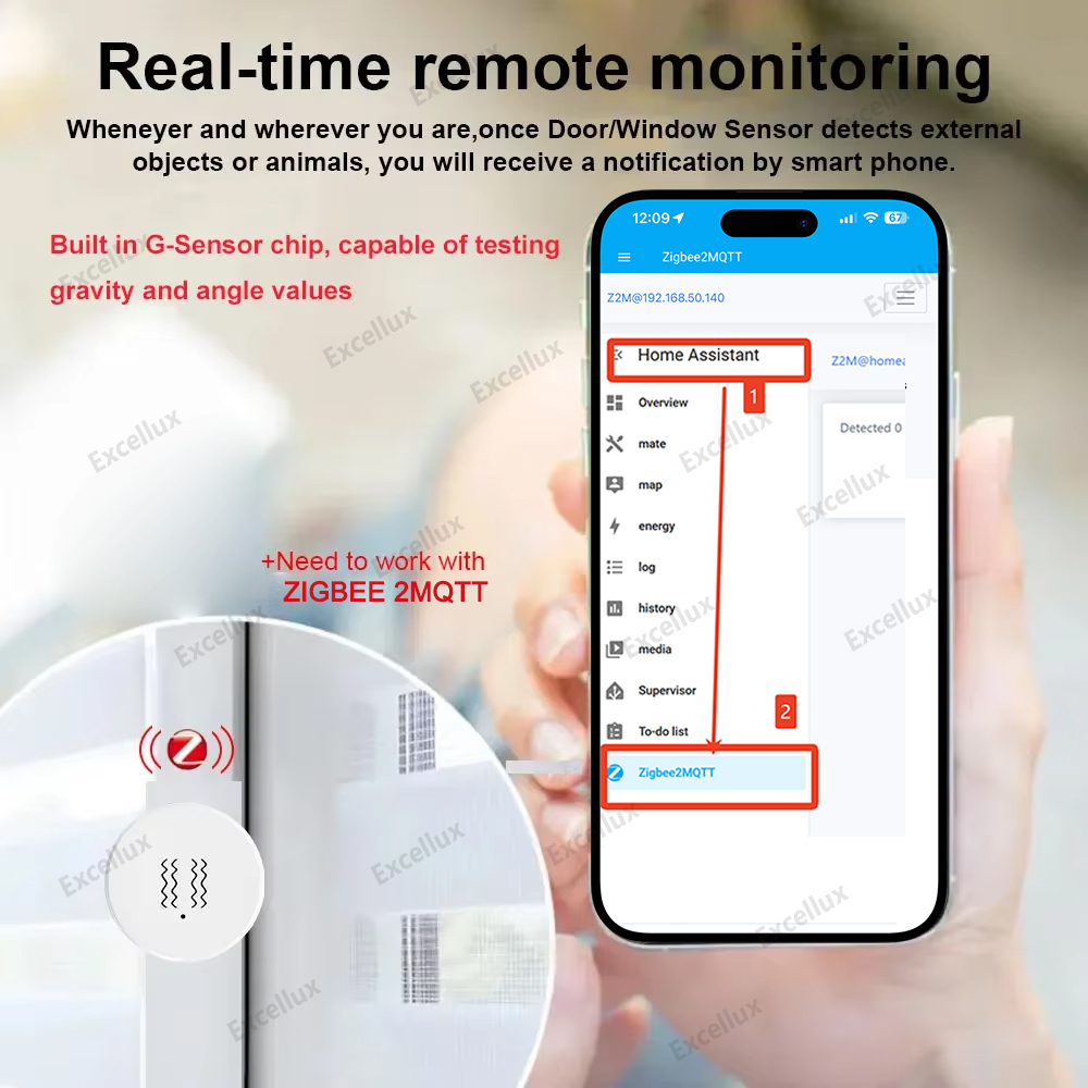 Zigbee 3.0 Smart Vibration Sen - مراجعة Smart Home Tools وسعره