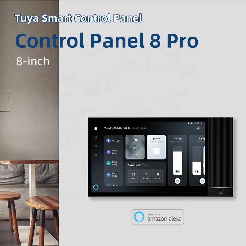 New 8-inch Touch Screen Smart  - مراجعة Smart Home Touchscreen Control Panel وسعره