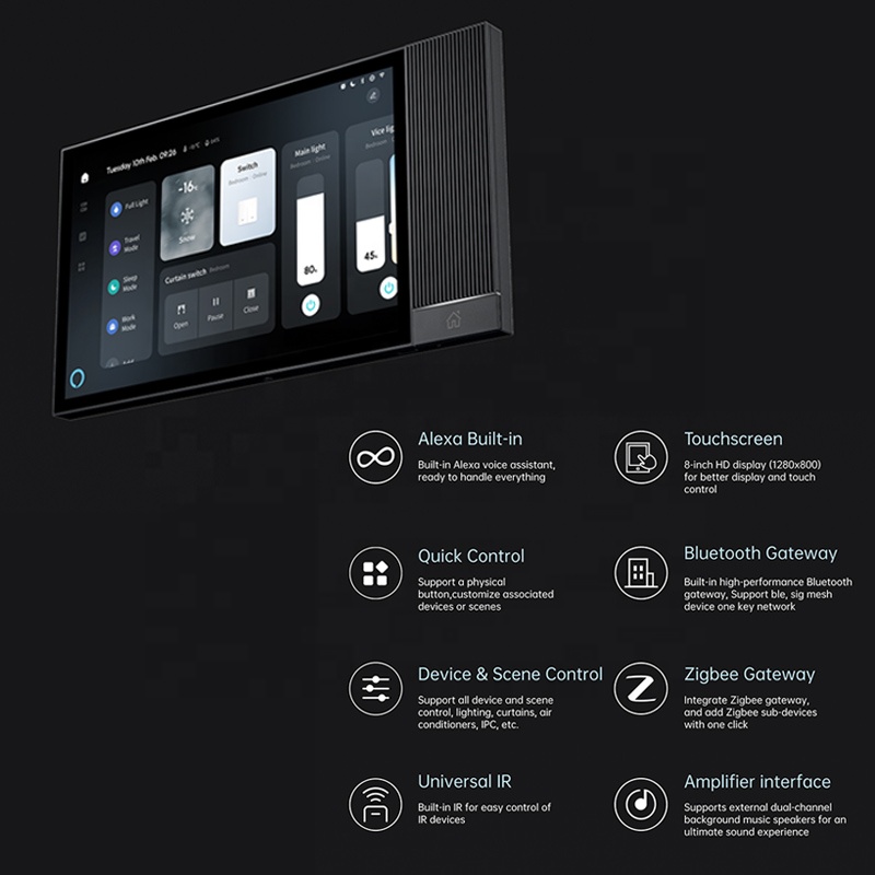 New 8-inch Touch Screen Smart  - مراجعة Smart Home Touchscreen Control Panel وسعره