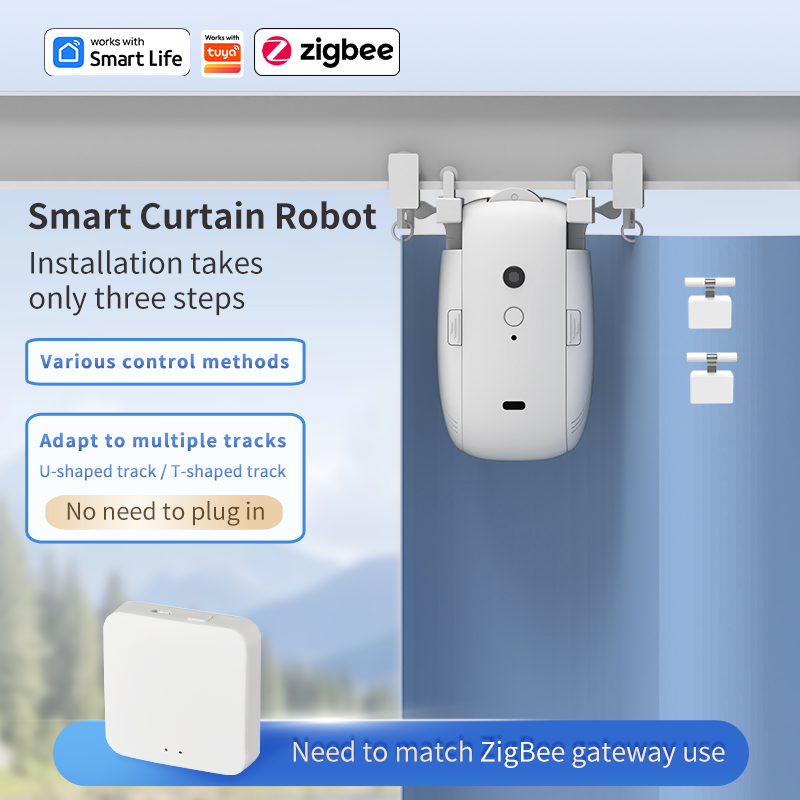 Zigbee Smart Curtain Driver Ro - مراجعة Curtain Motor وسعره