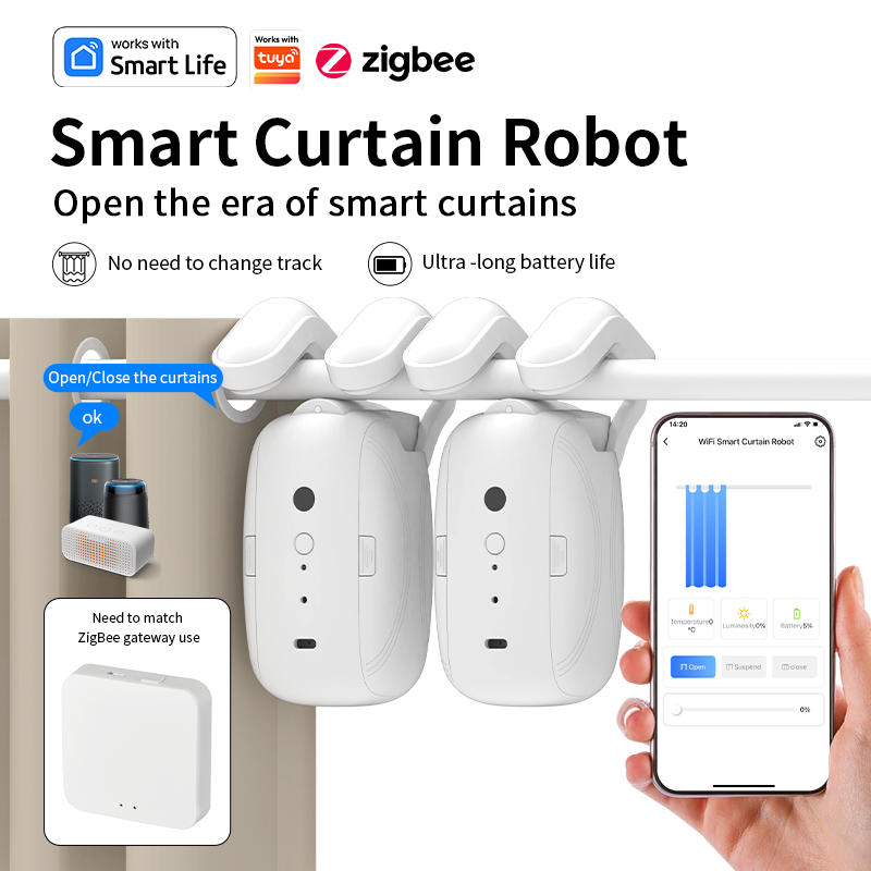 Zigbee Smart Curtain Driver Ro - مراجعة Curtain Motor وسعره