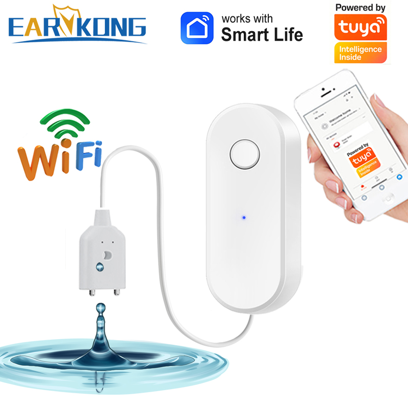 Tuya WiFi Smart Water Leak Sen - مراجعة Wifi Water Sensor وسعره