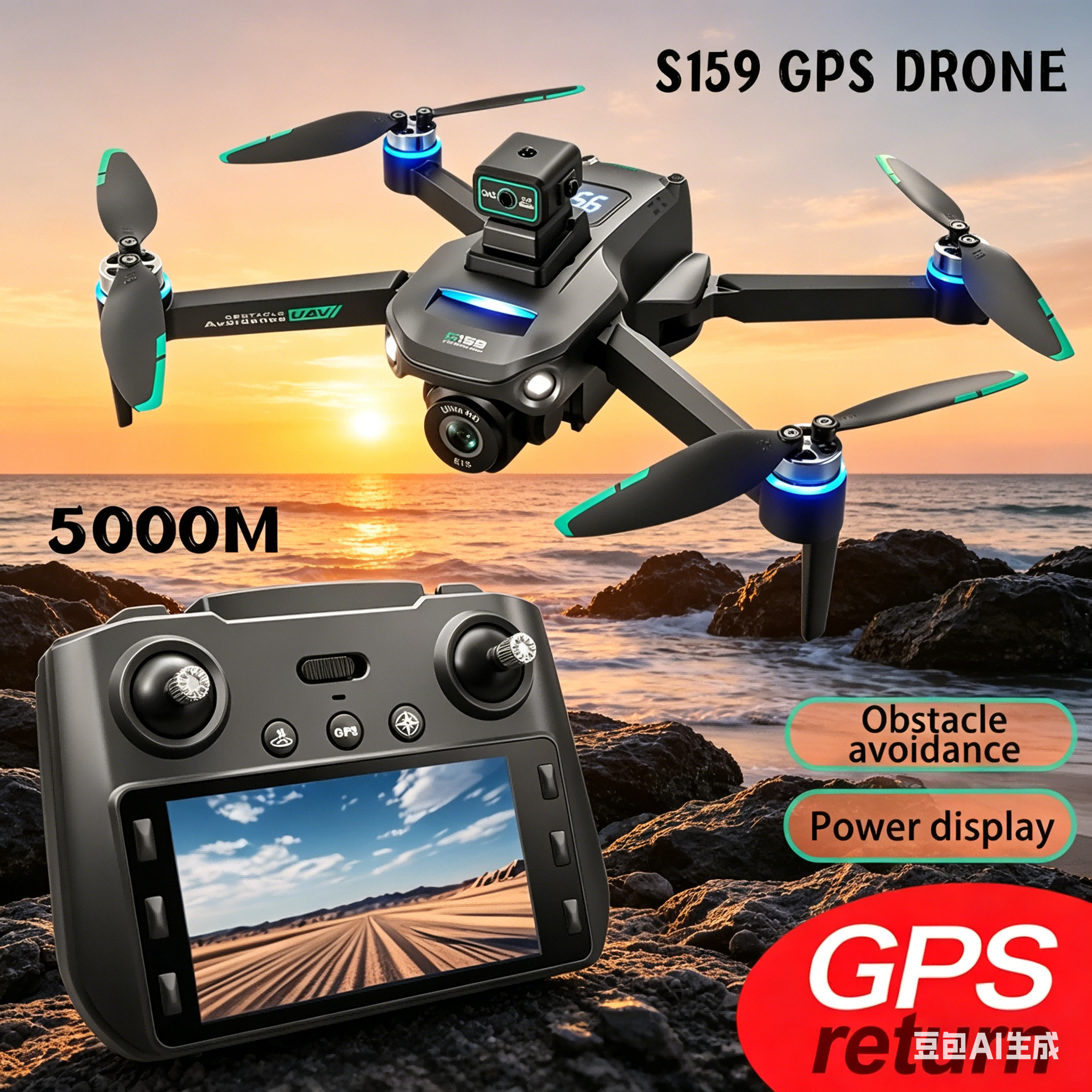 S159 GPS Drone 4K Profesional  - مراجعة Smart Home Camera وسعره