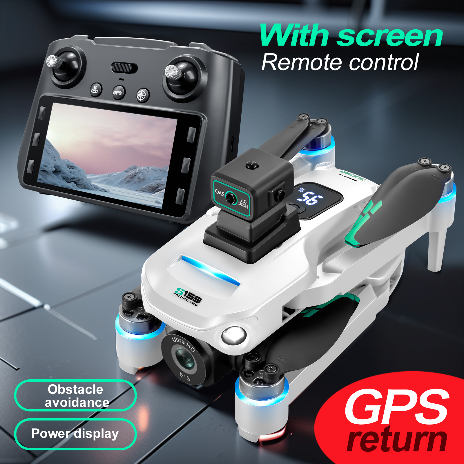 S159 GPS Drone 4K Profesional  - مراجعة Smart Home Camera وسعره