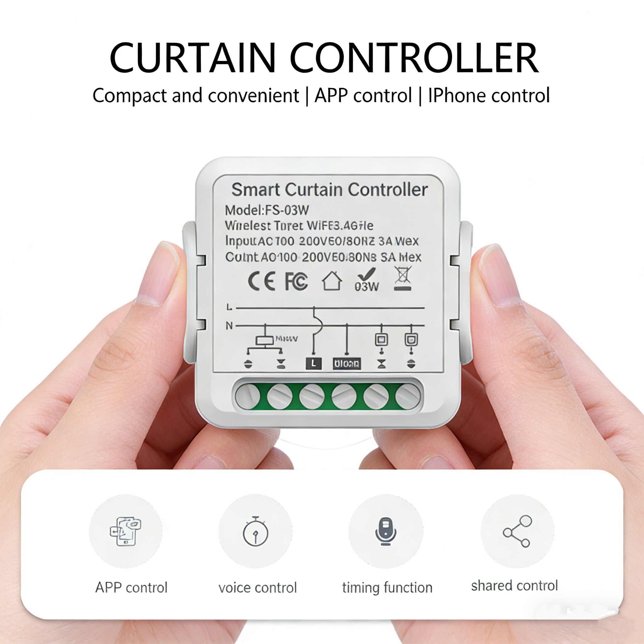 Tuya WiFi Curtain Switch Modul - مراجعة Curtain Motor وسعره