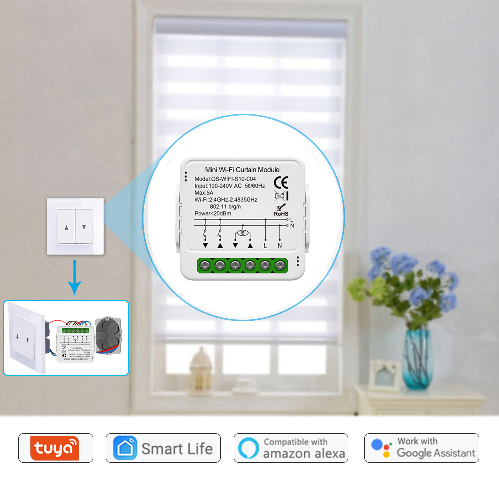 Tuya WiFi Zigbee Smart Curtain - مراجعة Curtain Motor وسعره